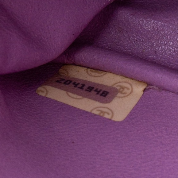 CHANEL VINTAGE SMALL PINK TWEED CLASSIC SINGLE FLAP BAG (2014) - Picture 8 of 14